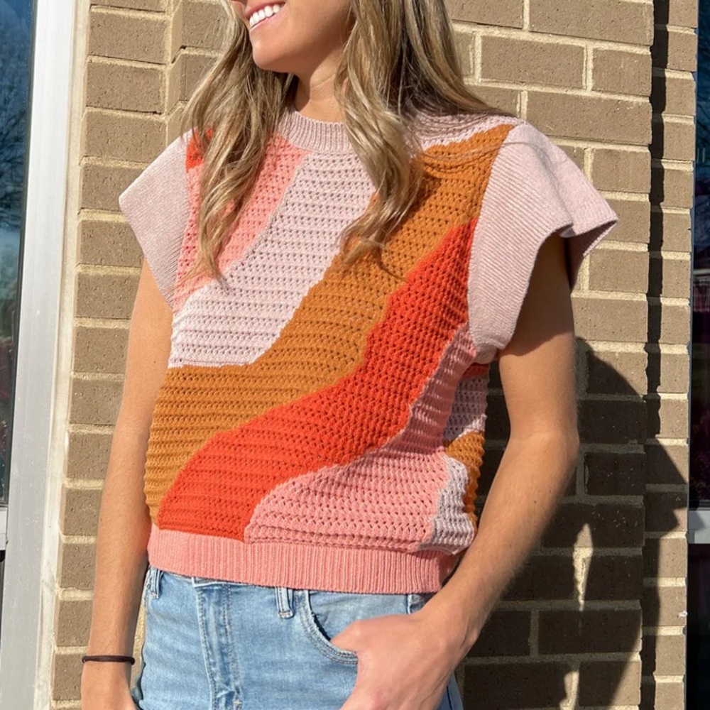 Colorful Knit Women's Sweater